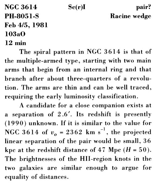 NGC 3614 사진 설명 (스캔)