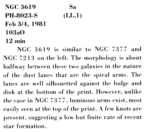 NGC 3619 사진 설명 (스캔)