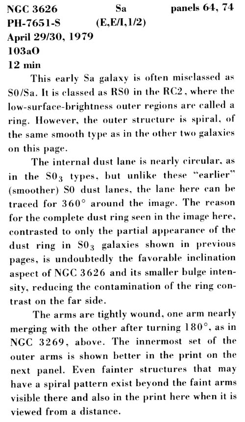 NGC 3626 사진 설명 (스캔)