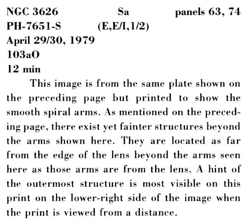NGC 3626 사진 설명 (스캔)