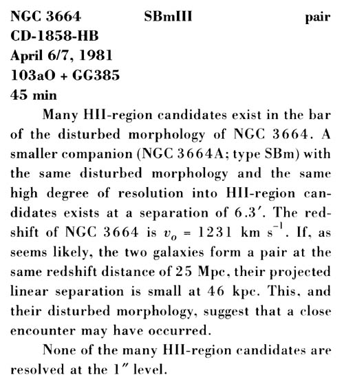 NGC 3664 사진 설명 (스캔)