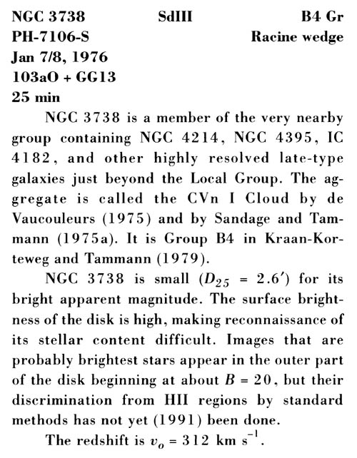 NGC 3738 사진 설명 (스캔)