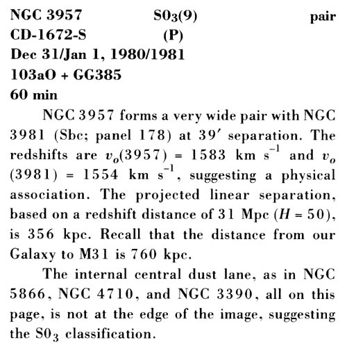 NGC 3957 사진 설명 (스캔)