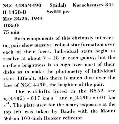 NGC 4490 사진 설명 (스캔)