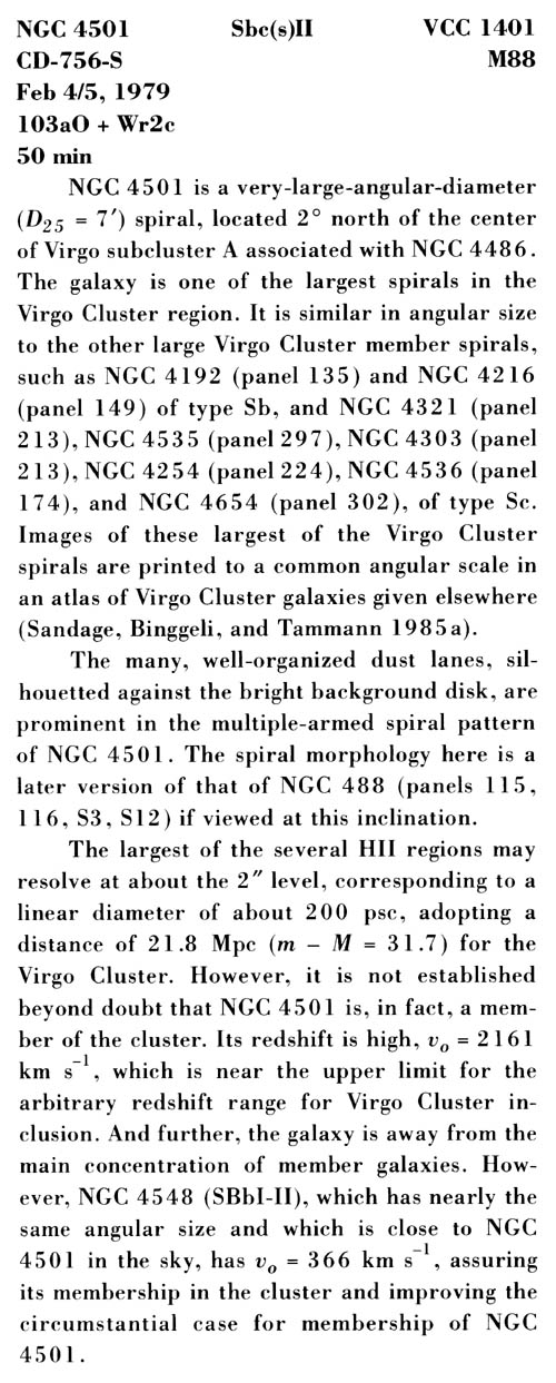 NGC 4501 사진 설명 (스캔)