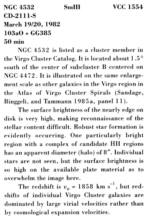 NGC 4532 사진 설명 (스캔)