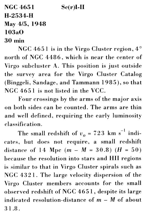 NGC 4651 사진 설명 (스캔)