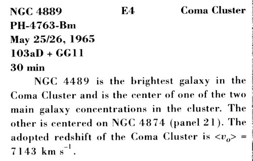NGC 4889 사진 설명 (스캔)