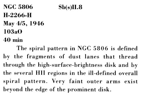 NGC 5806 사진 설명 (스캔)