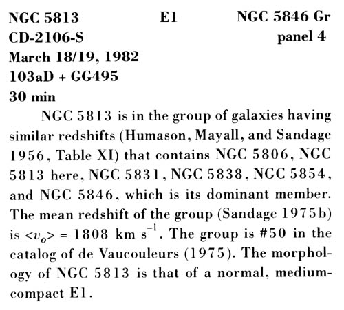 NGC 5813 사진 설명 (스캔)