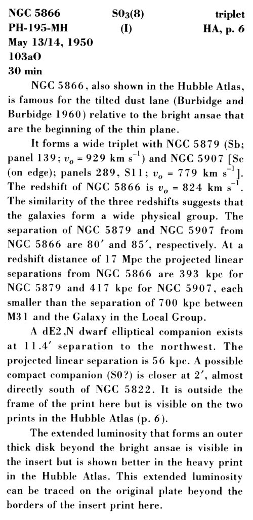 NGC 5866 사진 설명 (스캔)