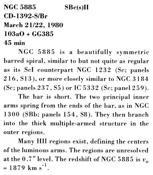 NGC 5885 사진 설명 (스캔)