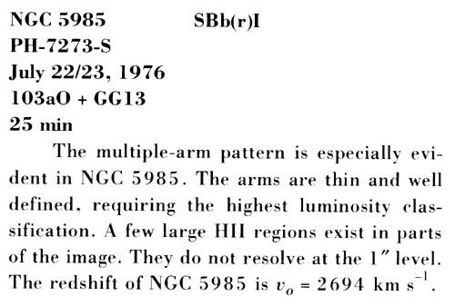 NGC 5985 사진 설명 (스캔)